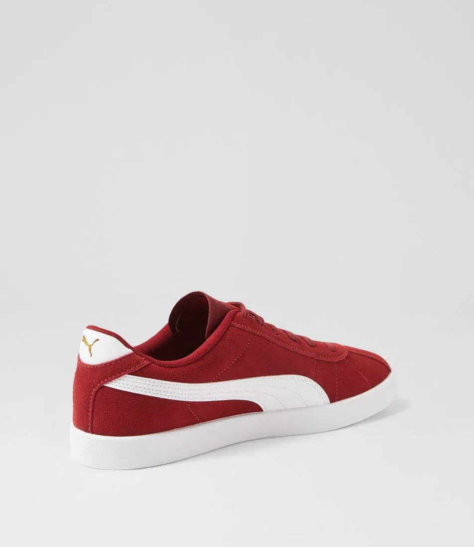 PUMA 397444 Puma Club 2 Red White Gold Sneakers