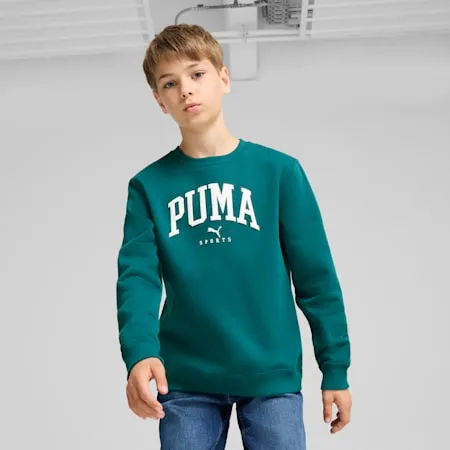 PUMA SQUAD Crew - Boys 8-16 years | Cold Green | PUMA Exclusion List | PUMA 