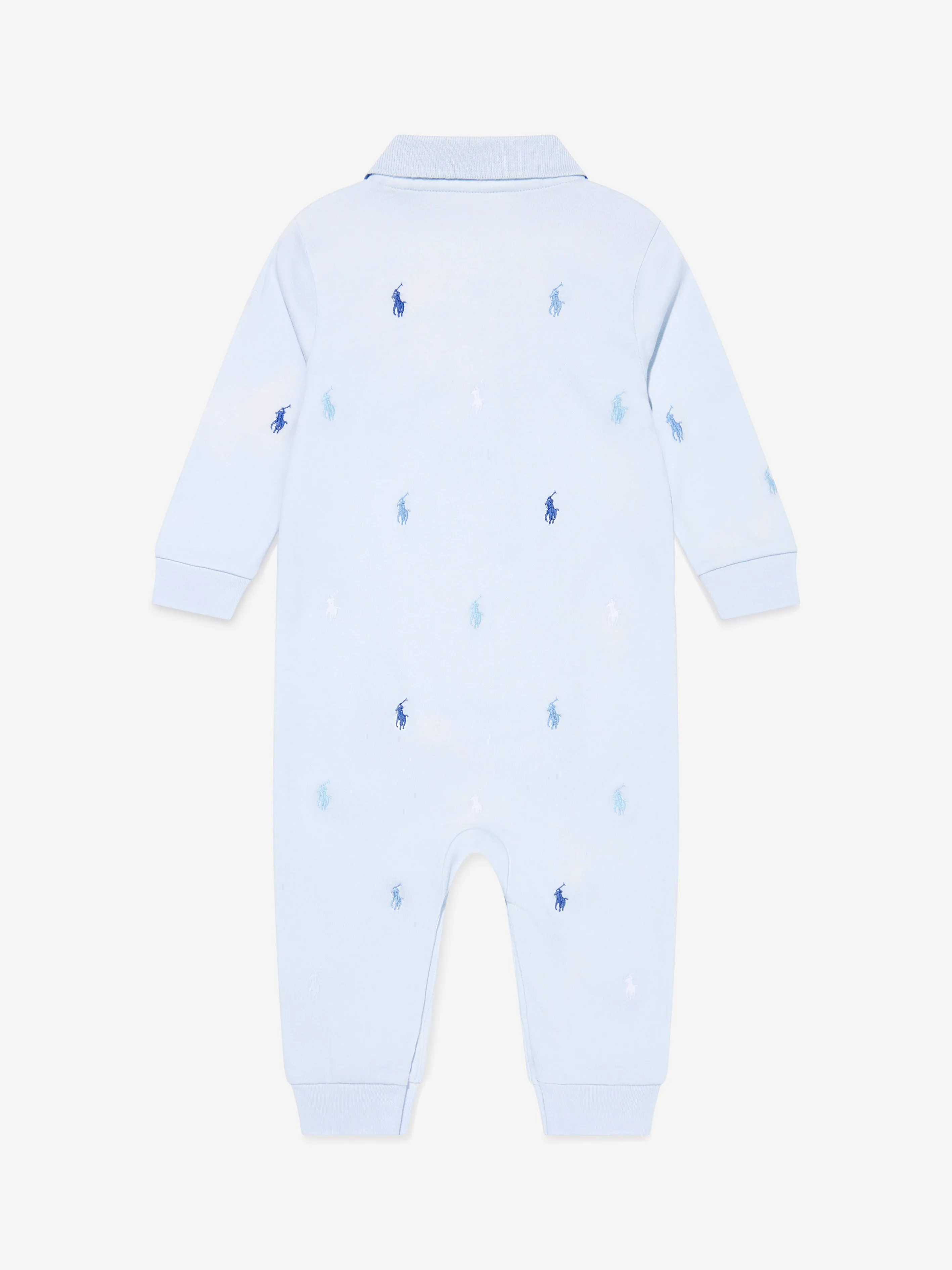 Ralph Lauren Baby Boys Logo Romper in Blue