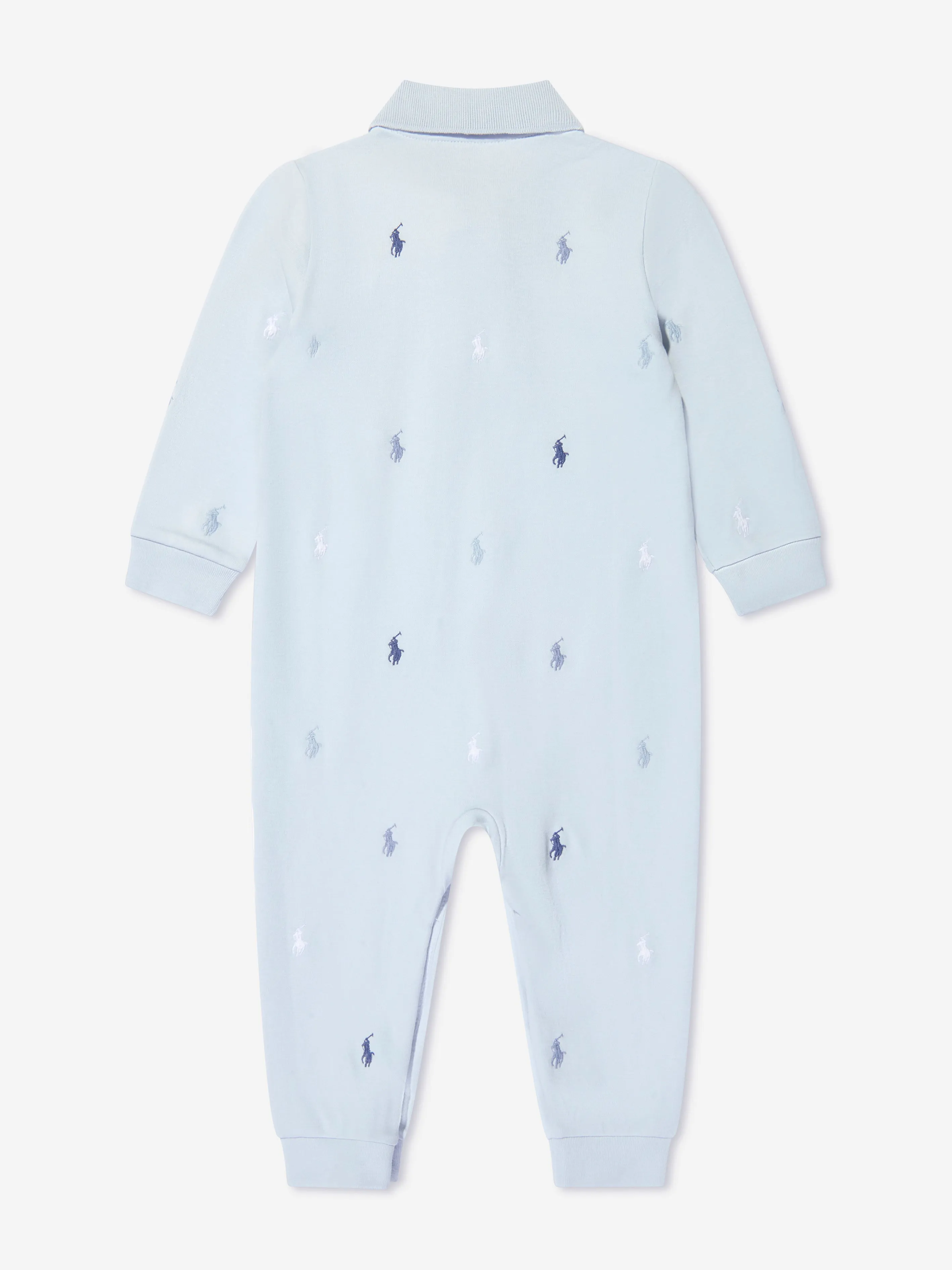 Ralph Lauren Baby Boys Logo Romper in Blue