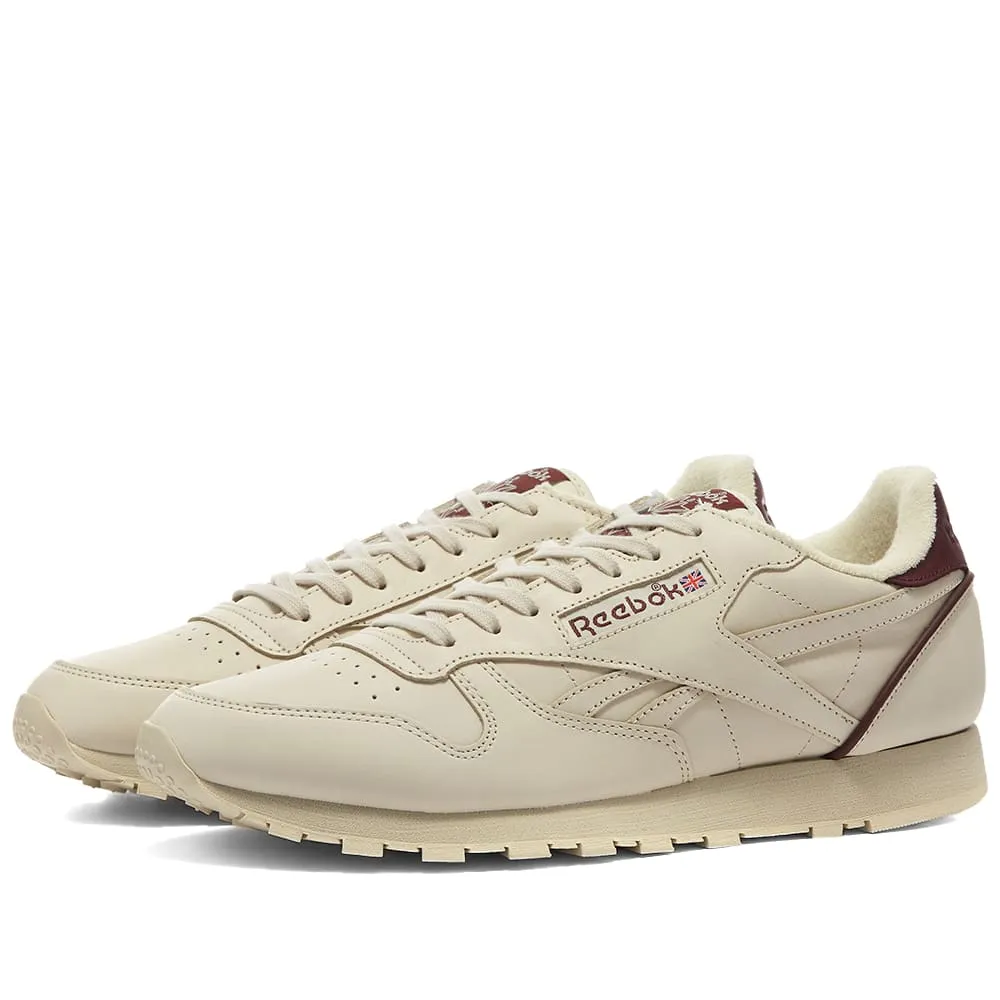 Reebok Classic LeatherAlabaster, Maroon & Navy