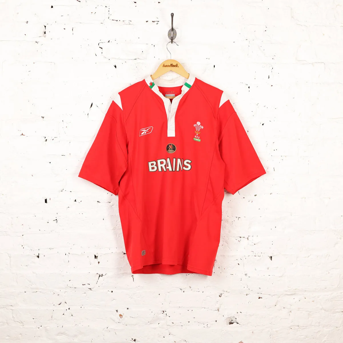 Reebok Wales 2005 Home Rugby Shirt - Red - XL