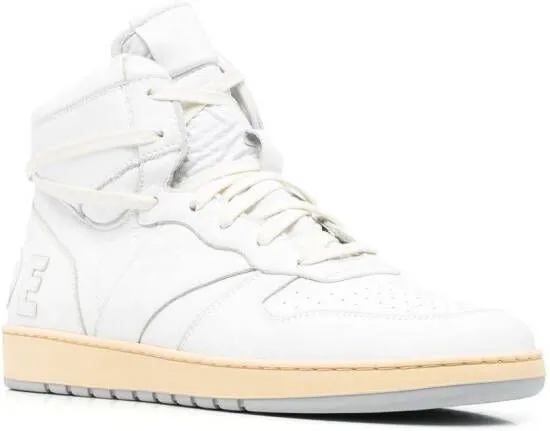 RHUDE high-top panelled sneakers White