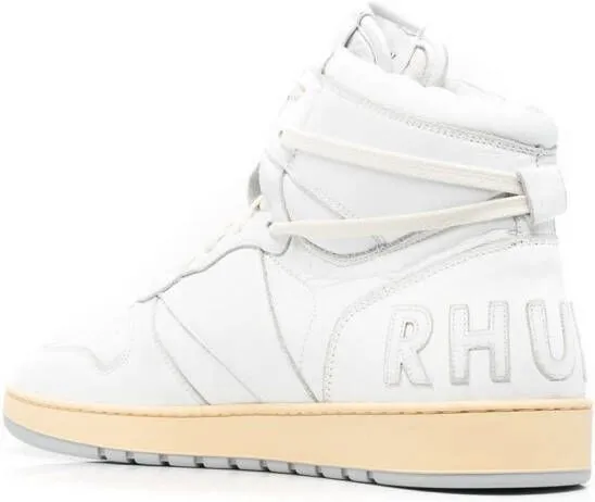 RHUDE high-top panelled sneakers White