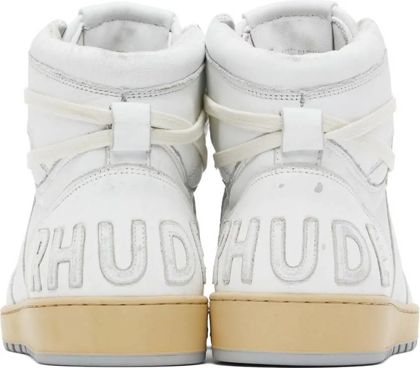 Rhude White Rhecess Hi Sneakers