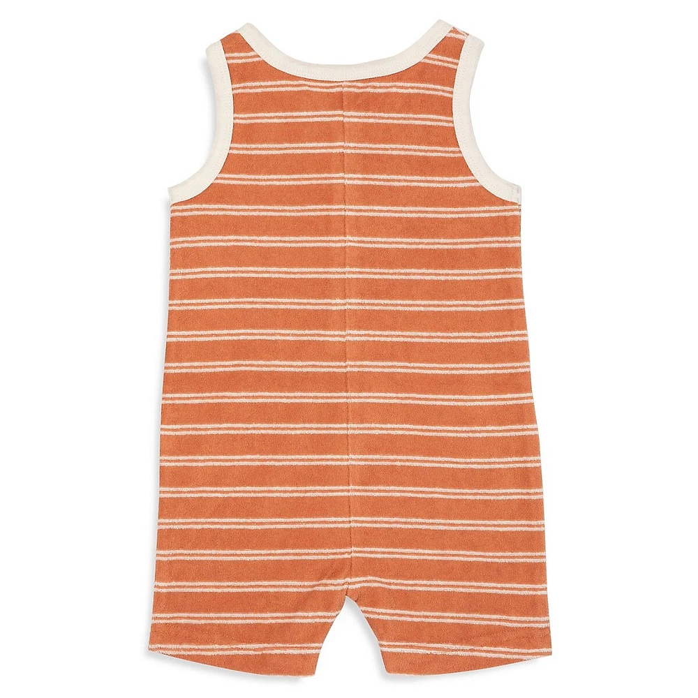 RISE LITTLE EARTHLING Baby Boy's Play Sleeveless Terry Romper