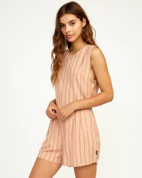 RVCA Tucked In Romper - Nude