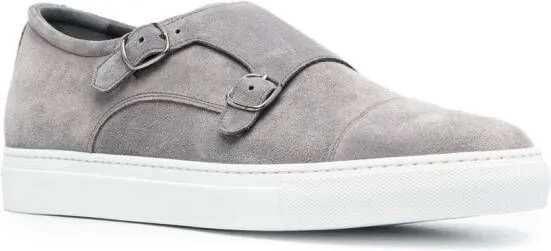 Scarosso buckle monk sneakers Grey