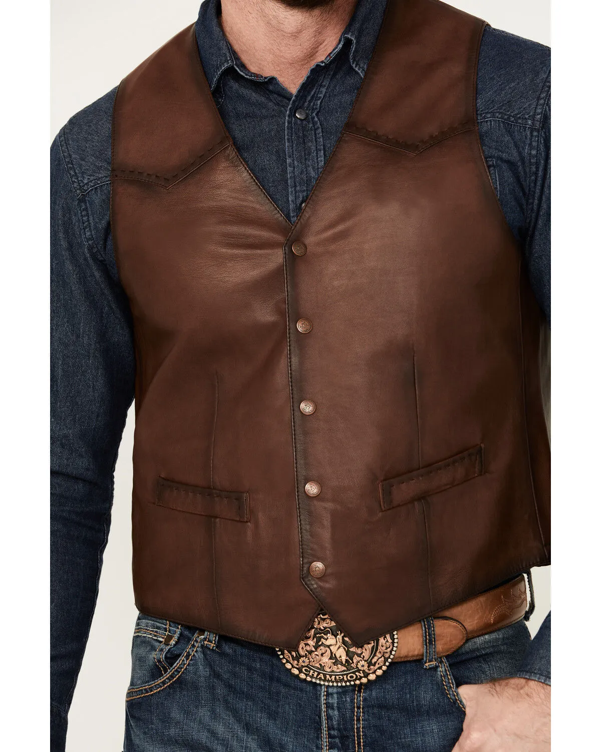 Scully Men's Leather Vest