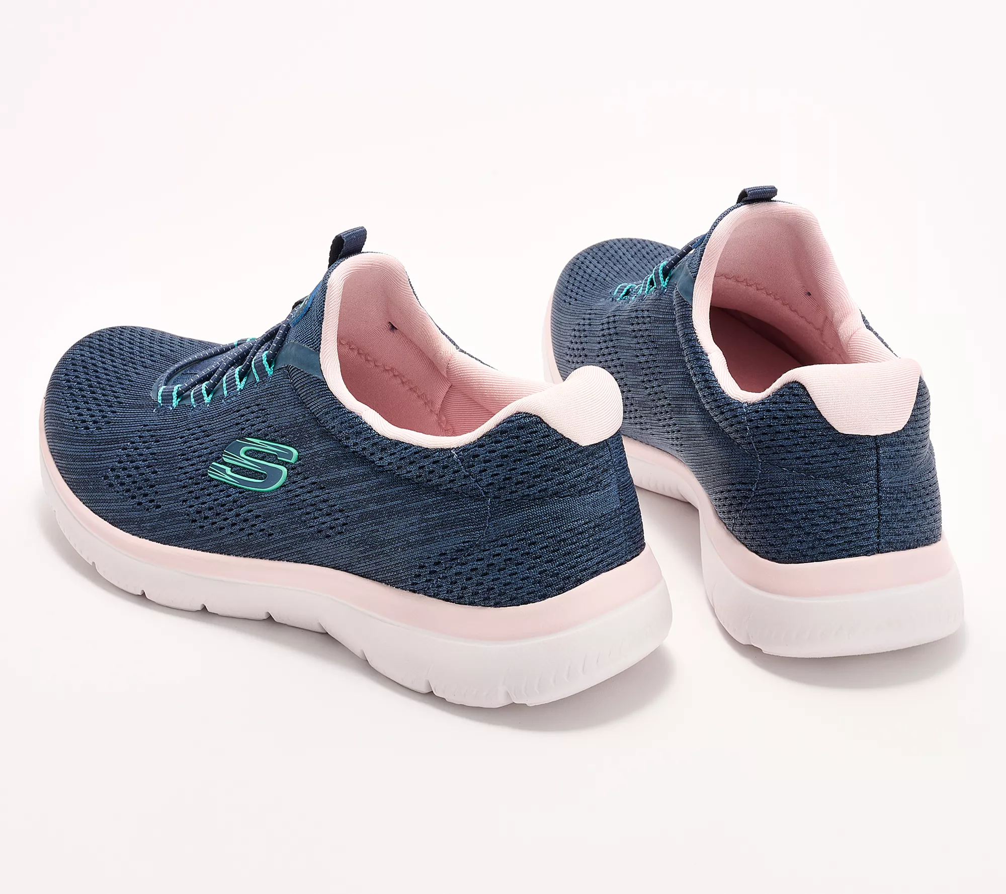 Skechers Summit Vegan Washable Heathered Bungee Sneakers - Fun Flare