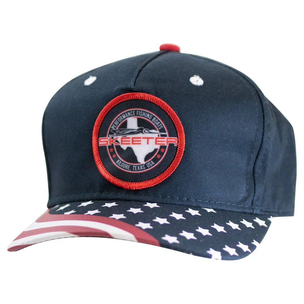 Skeeter Flag Patch Hat - Navy