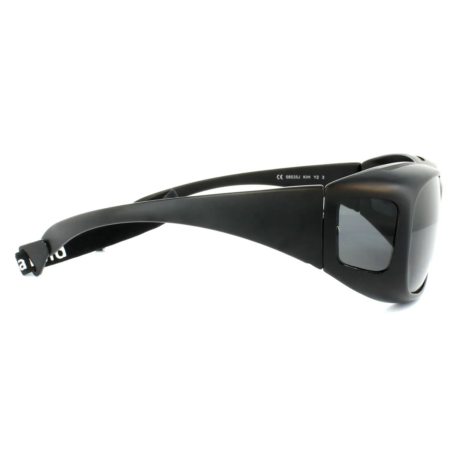 Sunglasses | Suncovers Wrap Black Grey Polarized Sunglasses | Polaroid