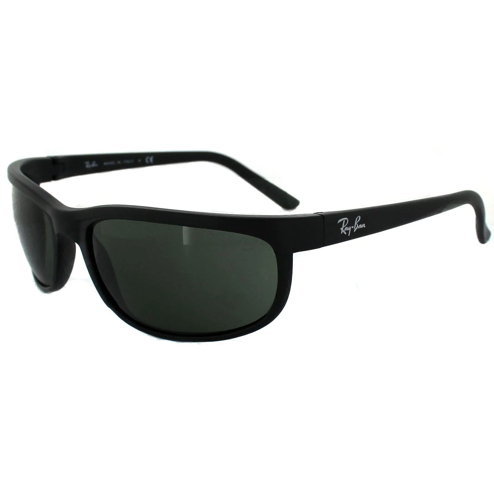 Sunglasses | Wrap Black Matt Black Green Predator 2 2027 Sunglasses | Ray-Ban