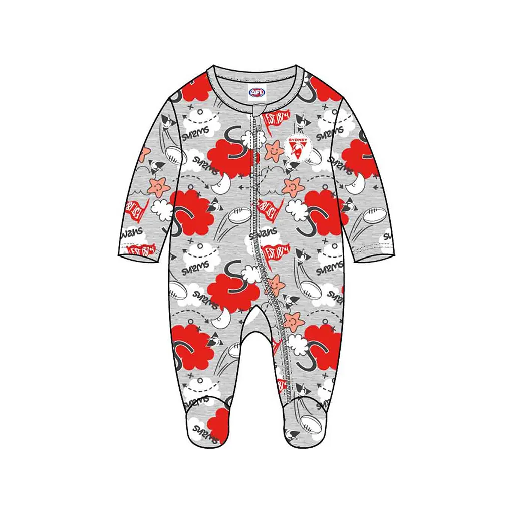 Sydney Swans Baby Cloud Romper