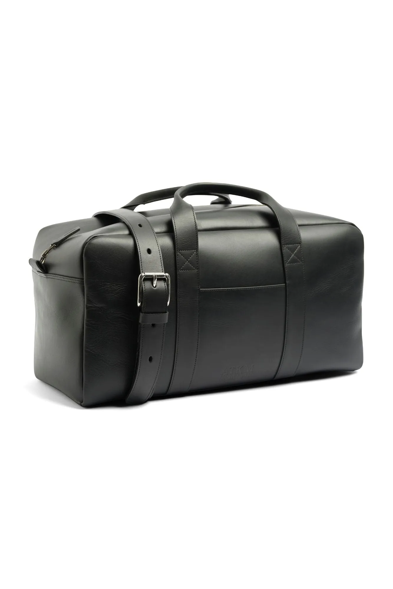 The 'Duffle' Bag - Black Italian Leather