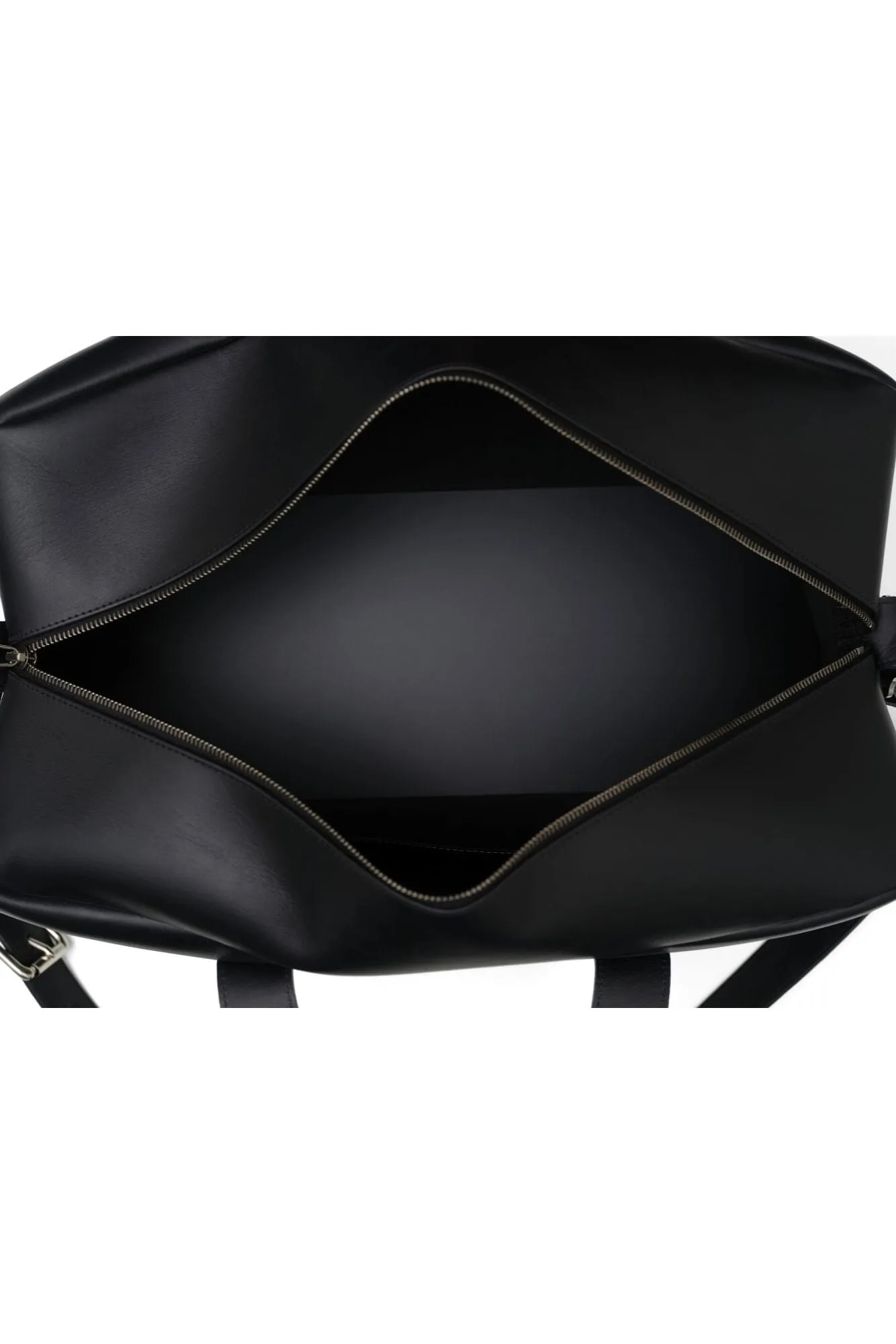 The 'Duffle' Bag - Black Italian Leather