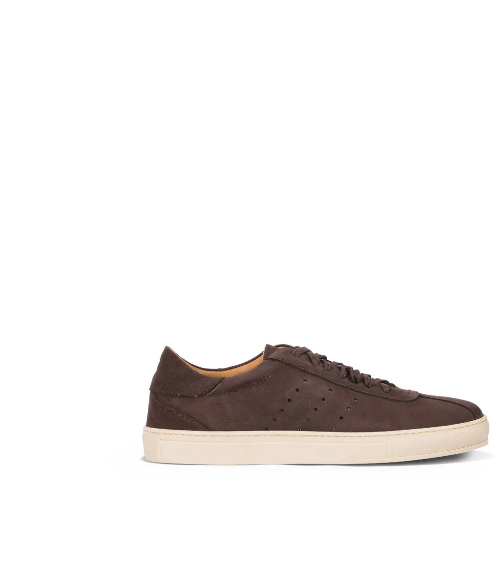 Tobacco-tone nubuck sneakers