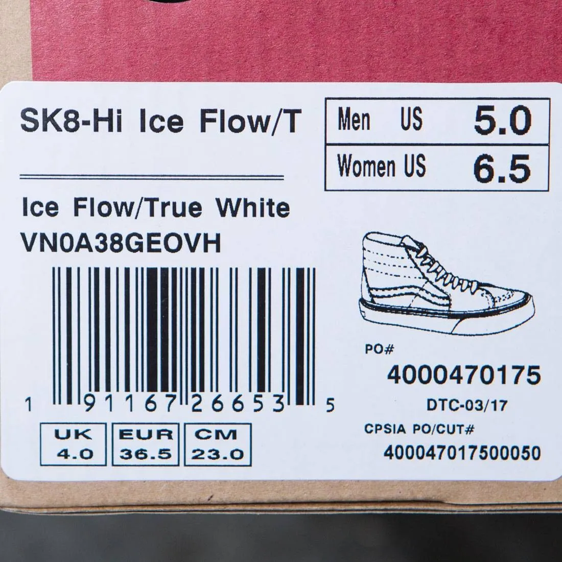 Vans Men Sk8-Hi (white / ice flow)