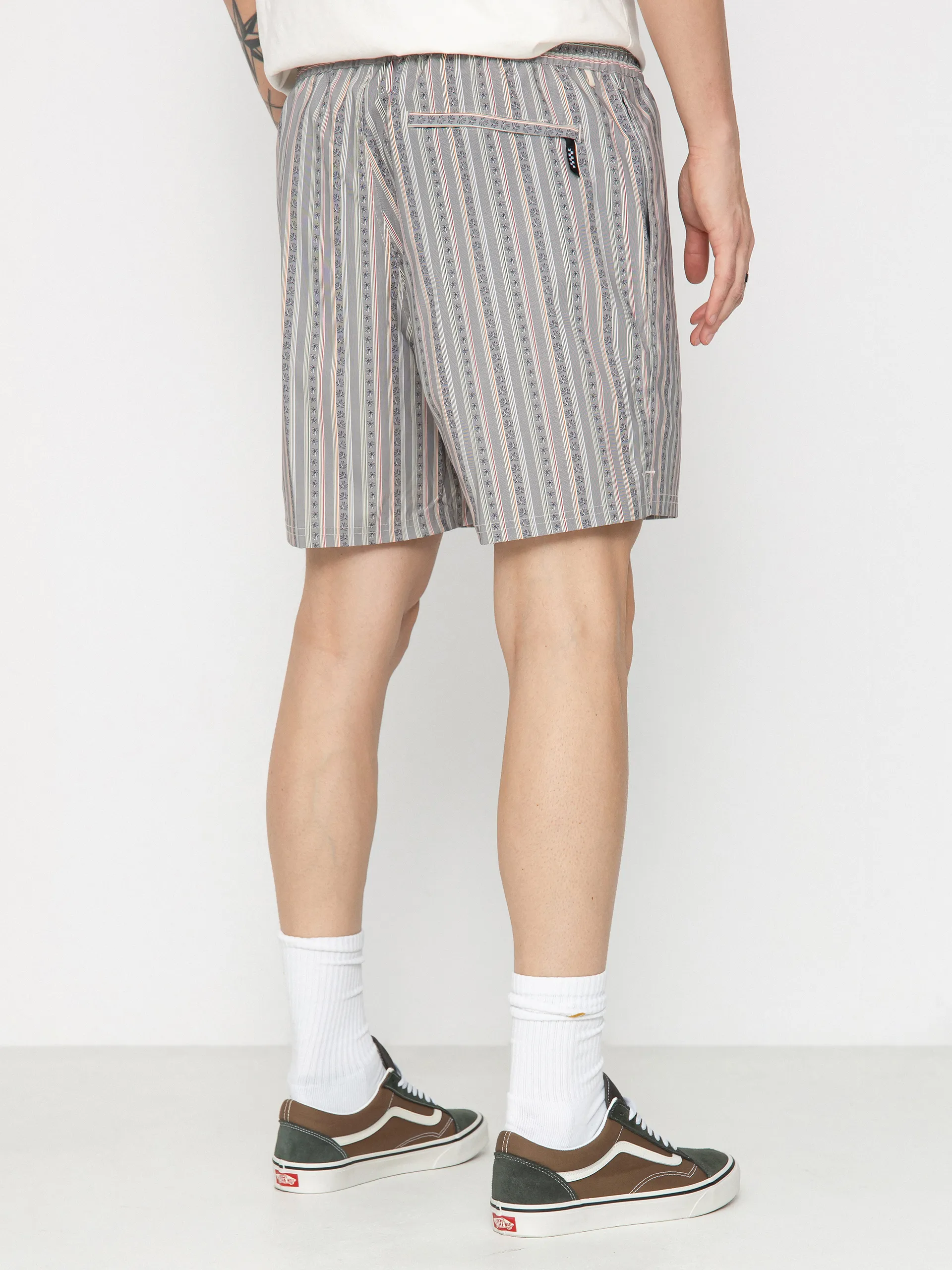 Vans Primary Stripe Elastic Boardshorts (oatmeal/black)