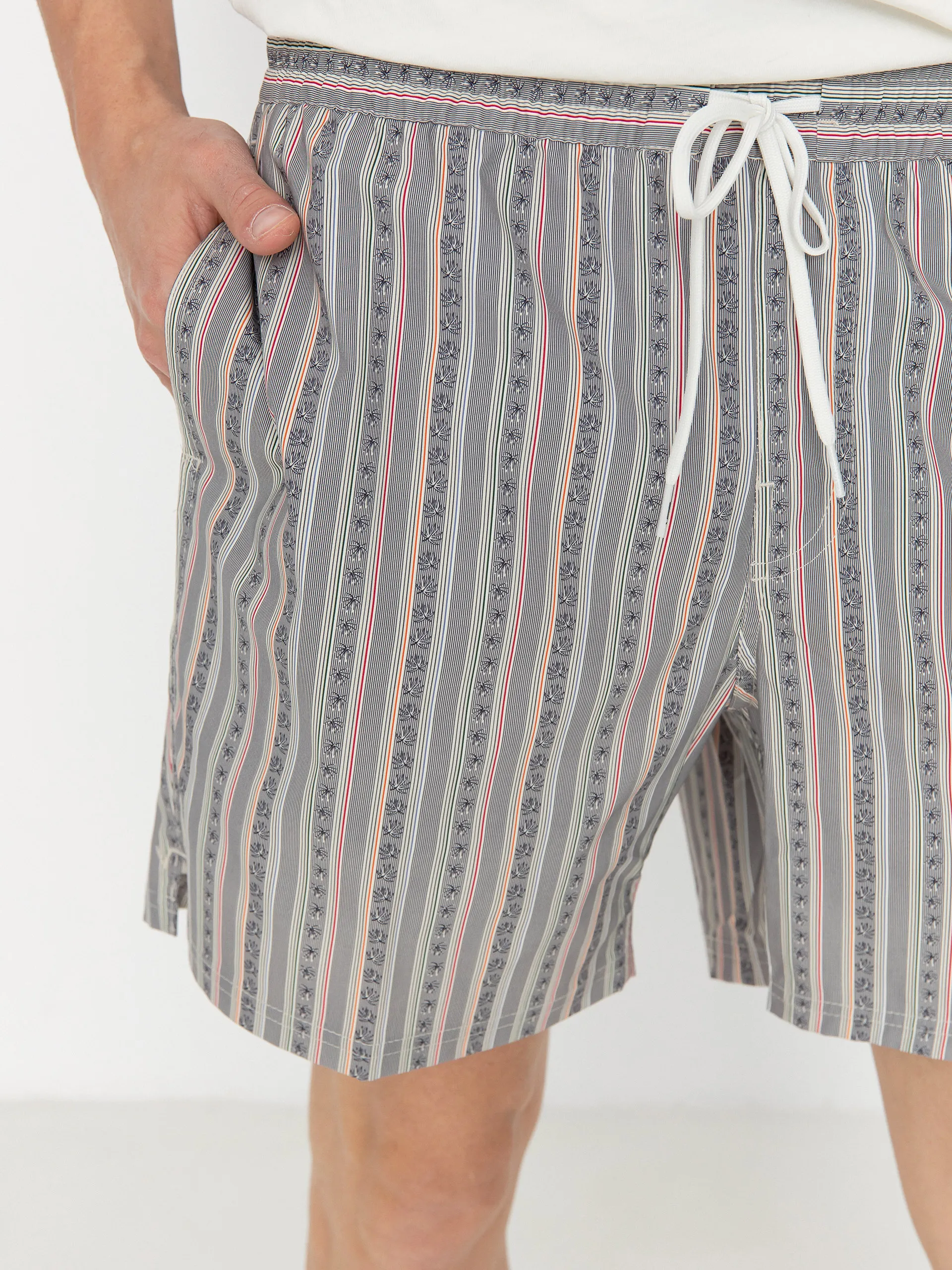 Vans Primary Stripe Elastic Boardshorts (oatmeal/black)