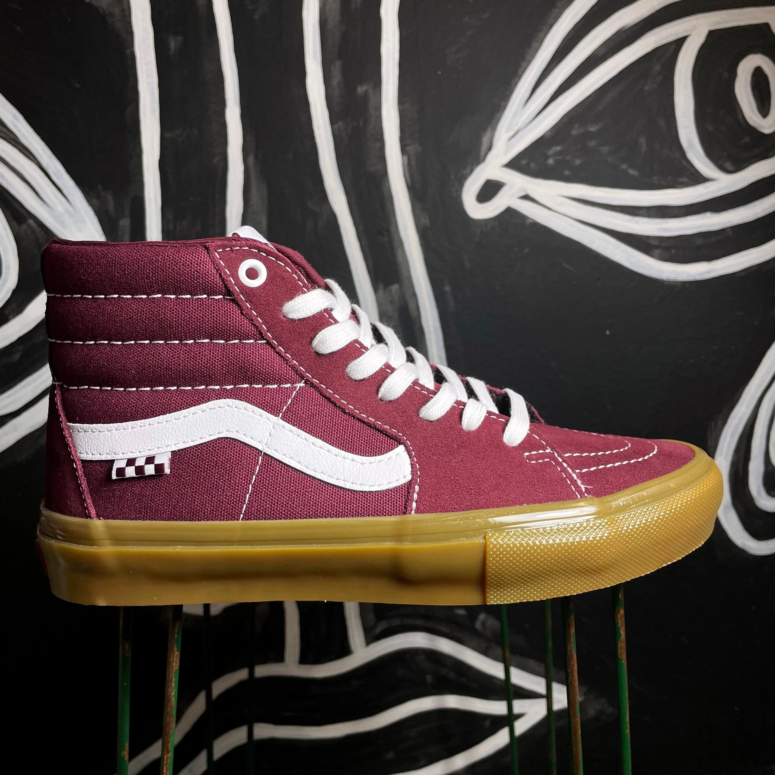 VANS SKATE SK8 HI PORT/GUM