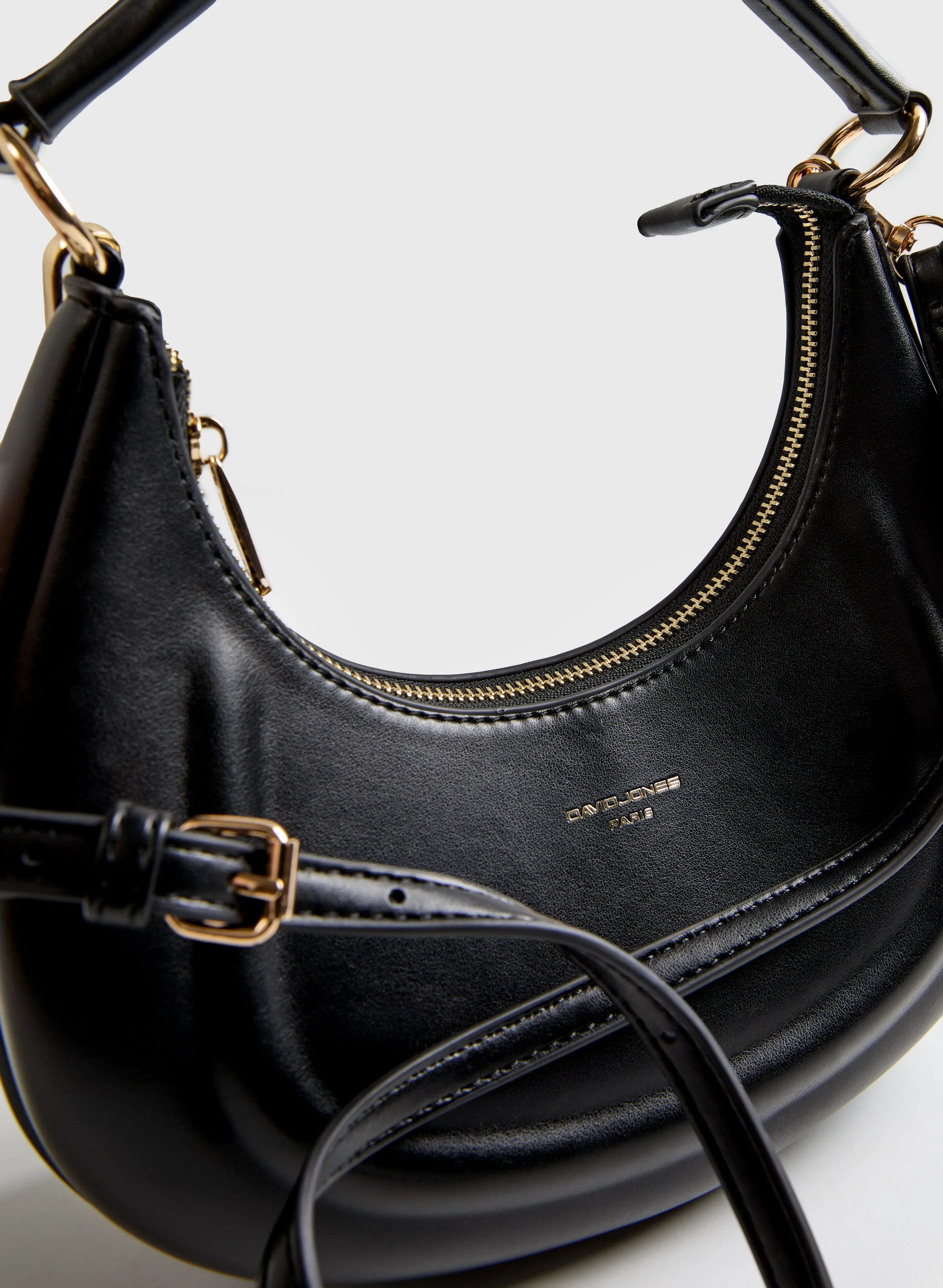 Vegan Leather Crescent Bag