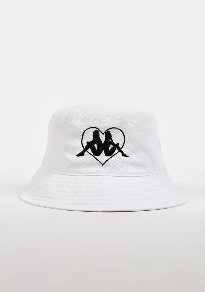 White Authentic Tychy Bucket Hat-