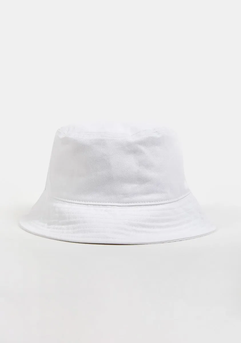 White Authentic Tychy Bucket Hat-