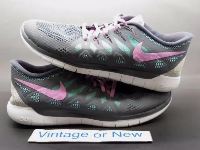 Women's Nike Free 5.0 Dark Grey Light Magnet Turquoise R...