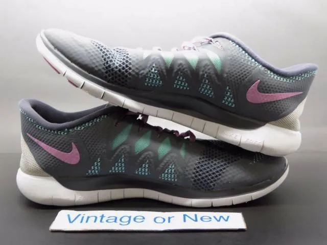 Women's Nike Free 5.0 Dark Grey Light Magnet Turquoise R...