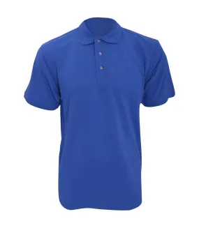 Workwear mens short sleeve polo shirt royal blue Kustom Kit