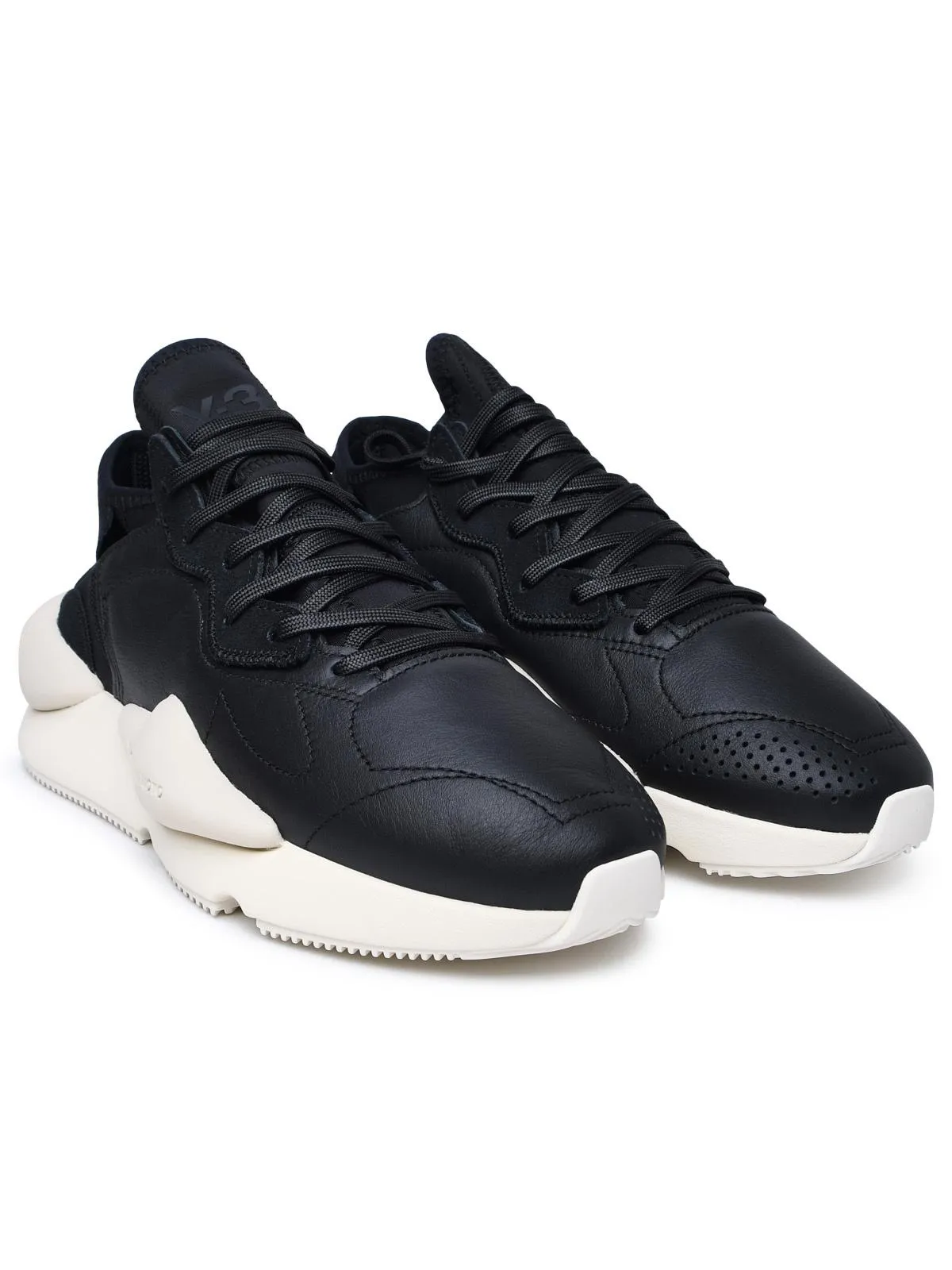 Y 3    Y 3 Black Lear Blend Sneakers