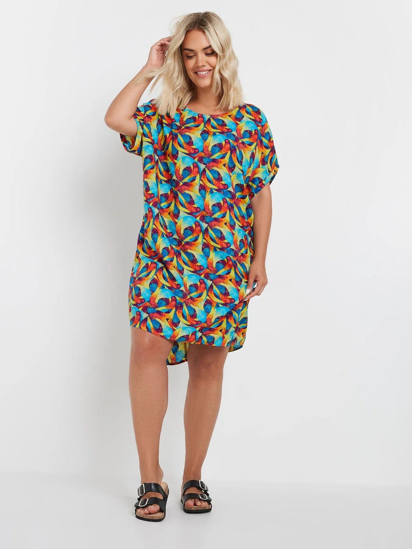 Yours Curve Tunic Dress - Black