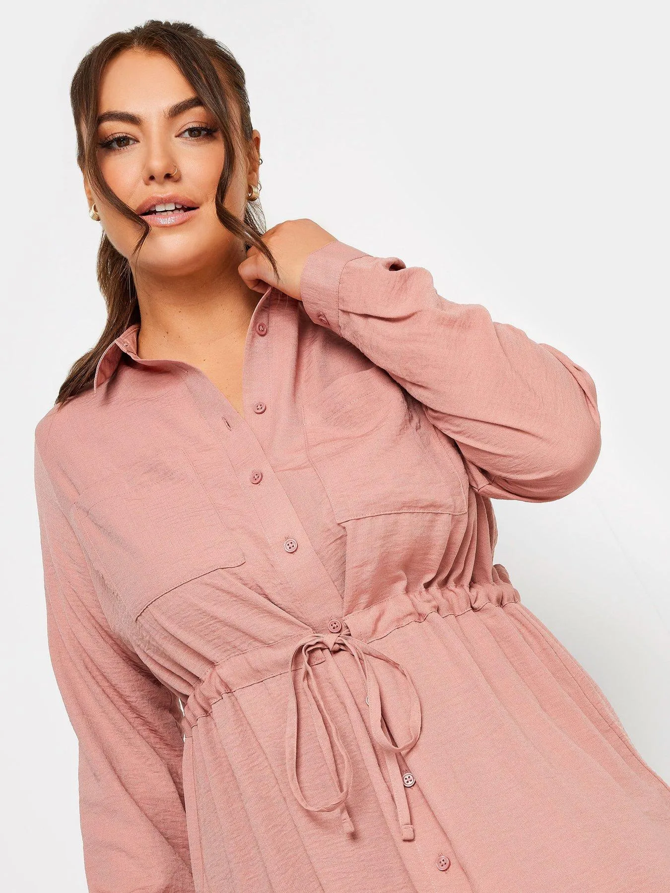 Yours Utility Tunic Rose Pink