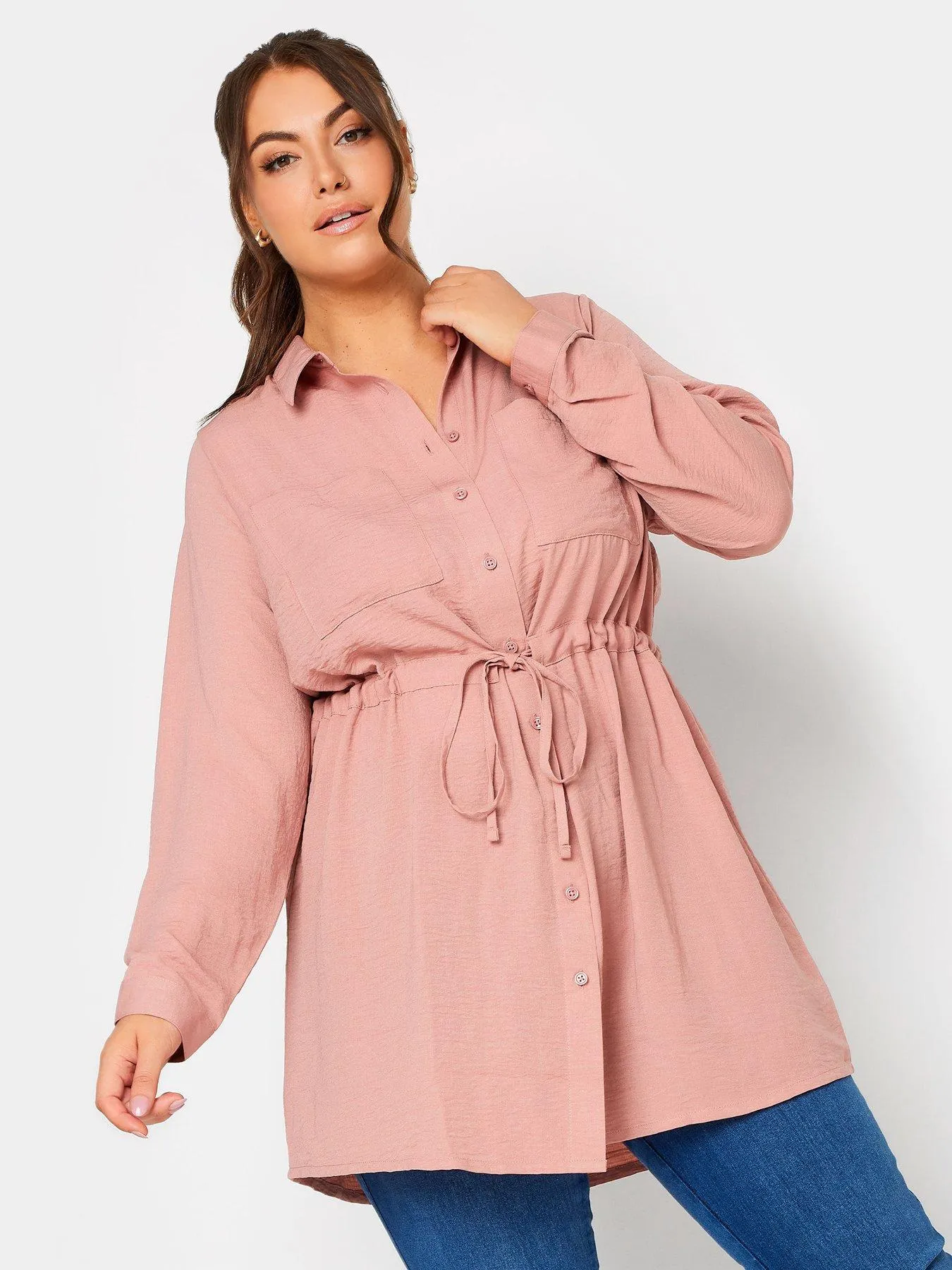 Yours Utility Tunic Rose Pink